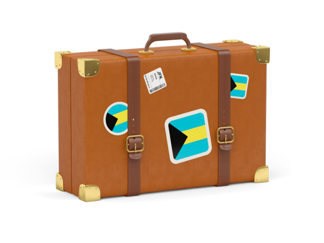 Travel suitcase icon. Download flag icon of Bahamas at PNG format