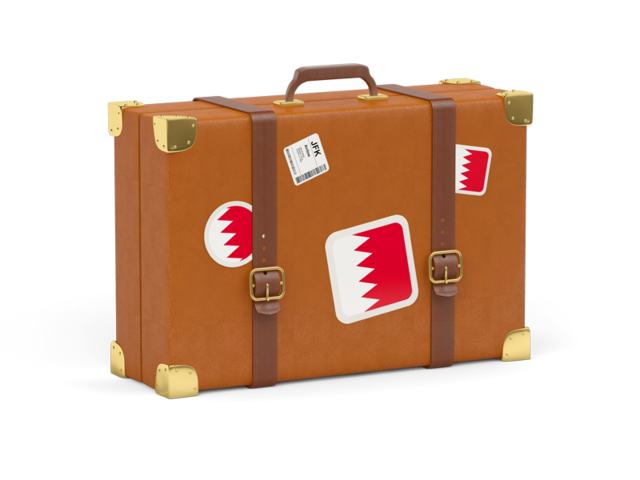 Travel suitcase icon. Download flag icon of Bahrain at PNG format