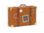 Bangladesh. Travel suitcase icon. Download icon.