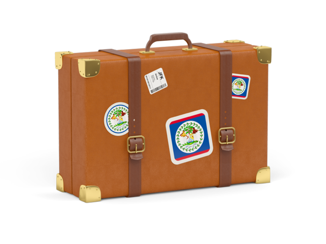 Travel suitcase icon. Download flag icon of Belize at PNG format