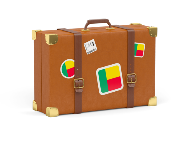 Travel suitcase icon. Download flag icon of Benin at PNG format