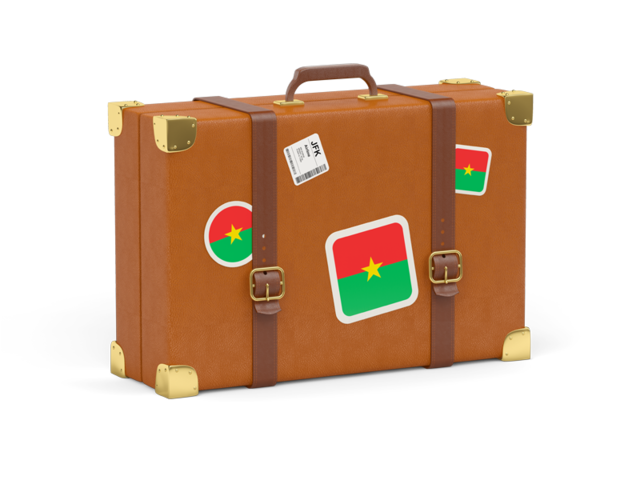 Travel suitcase icon. Download flag icon of Burkina Faso at PNG format