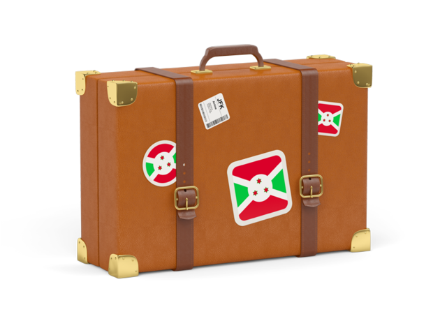 Travel suitcase icon. Download flag icon of Burundi at PNG format