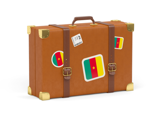 Travel suitcase icon. Download flag icon of Cameroon at PNG format