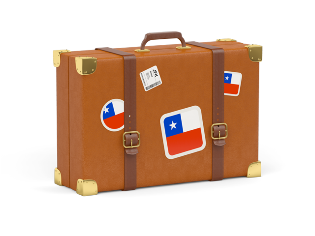 Travel suitcase icon. Download flag icon of Chile at PNG format