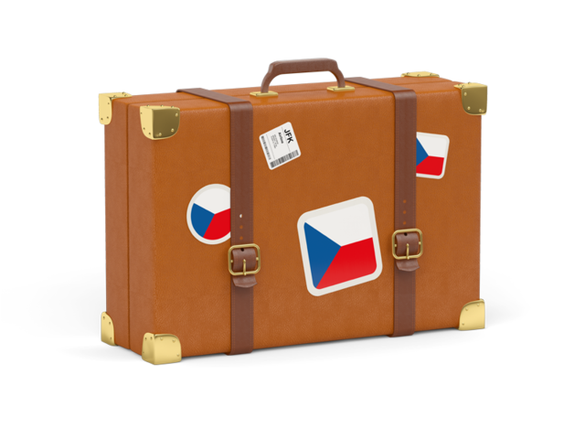 Travel suitcase icon. Download flag icon of Czech Republic at PNG format