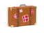 Denmark. Travel suitcase icon. Download icon.