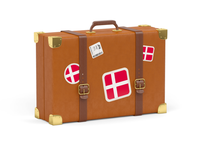 Travel suitcase icon. Download flag icon of Denmark at PNG format