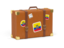 Ecuador. Travel suitcase icon. Download icon.