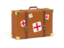 England. Travel suitcase icon. Download icon.