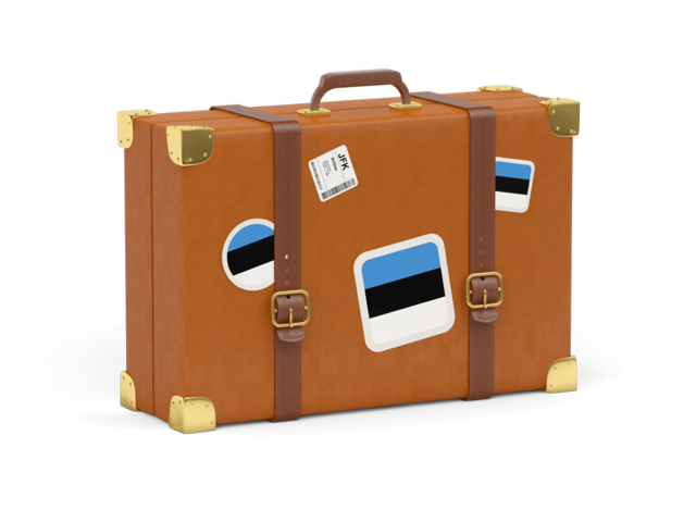 Travel suitcase icon. Download flag icon of Estonia at PNG format