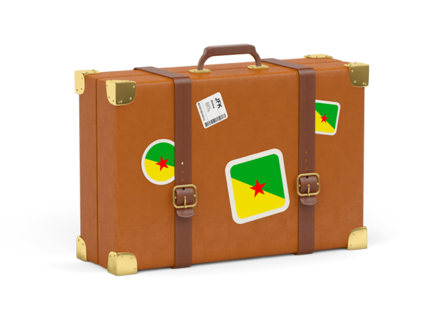 Travel suitcase icon. Download flag icon of French Guiana at PNG format