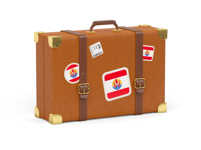 Travel suitcase icon. Download flag icon of French Polynesia at PNG format