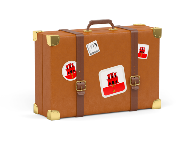 Travel suitcase icon. Download flag icon of Gibraltar at PNG format