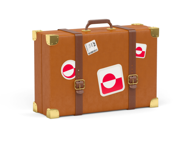 Travel suitcase icon. Download flag icon of Greenland at PNG format