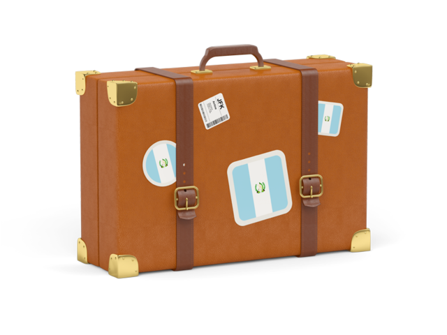 Travel suitcase icon. Download flag icon of Guatemala at PNG format