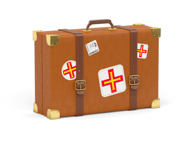 Travel suitcase icon. Download flag icon of Guernsey at PNG format