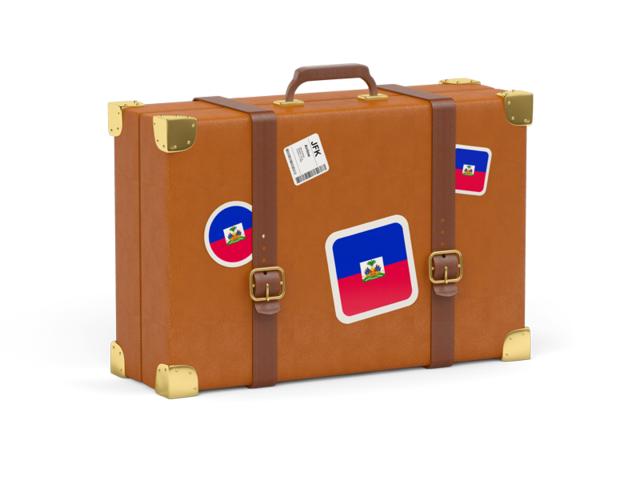 Travel suitcase icon. Download flag icon of Haiti at PNG format