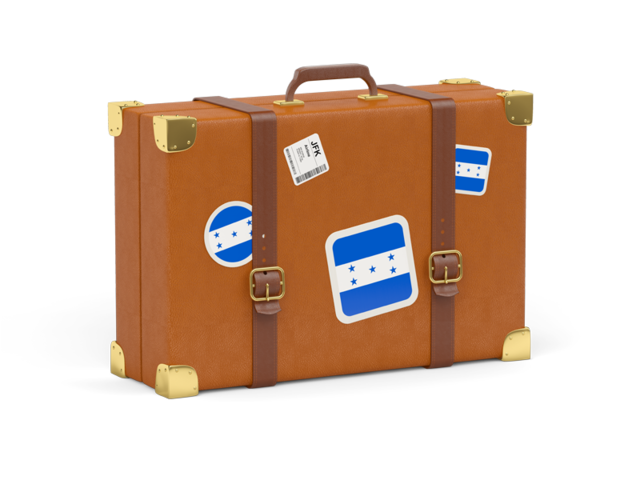 Travel suitcase icon. Download flag icon of Honduras at PNG format