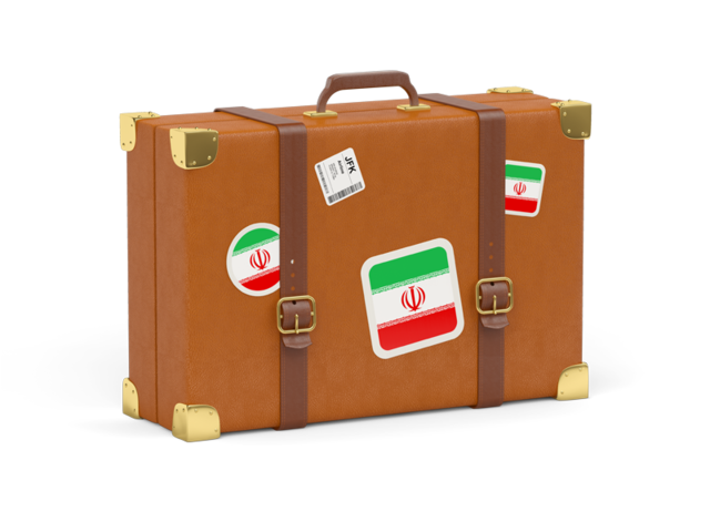 Travel suitcase icon. Download flag icon of Iran at PNG format