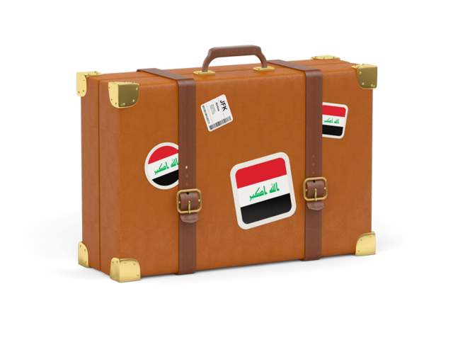 Travel suitcase icon. Download flag icon of Iraq at PNG format