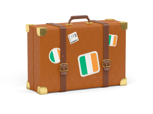 Travel suitcase icon. Download flag icon of Ireland at PNG format