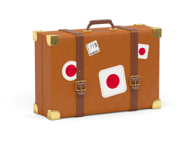 Иконка чемодана. Скачать флаг. Япония