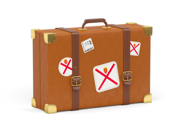 Travel suitcase icon. Download flag icon of Jersey at PNG format