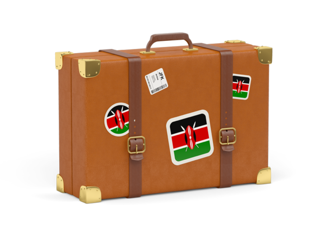 Иконка чемодана. Скачать флаг. Кения