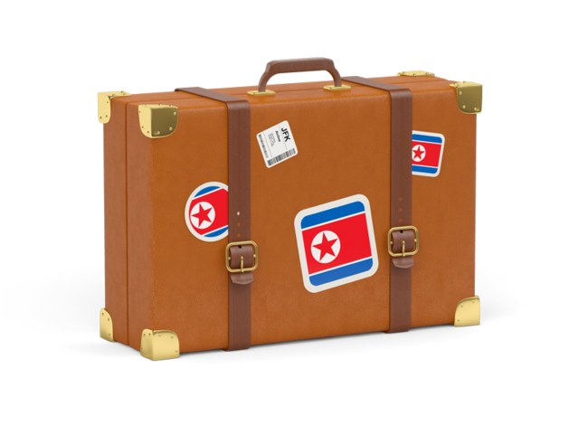 Иконка чемодана. Скачать флаг. Северная Корея