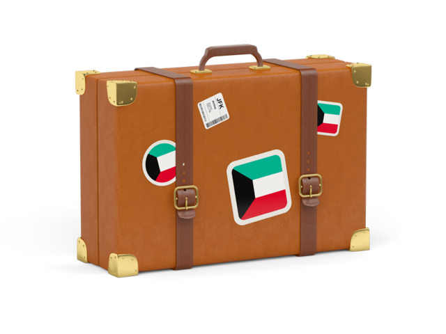 Travel suitcase icon. Download flag icon of Kuwait at PNG format