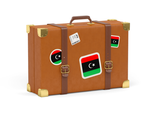 Travel suitcase icon. Download flag icon of Libya at PNG format