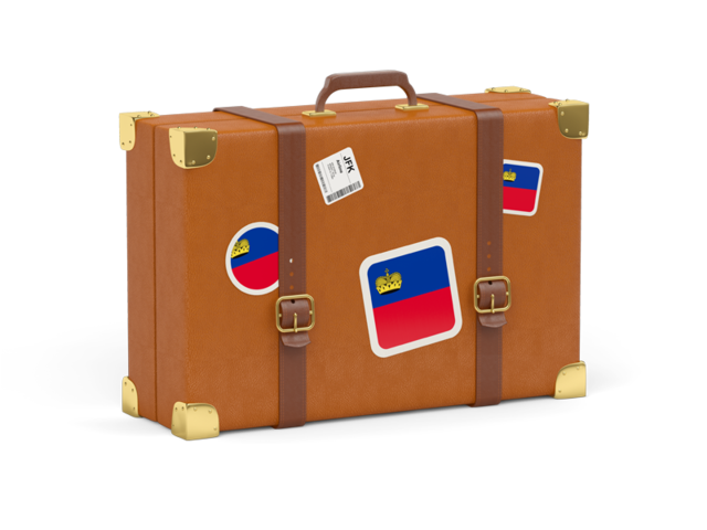 Travel suitcase icon. Download flag icon of Liechtenstein at PNG format