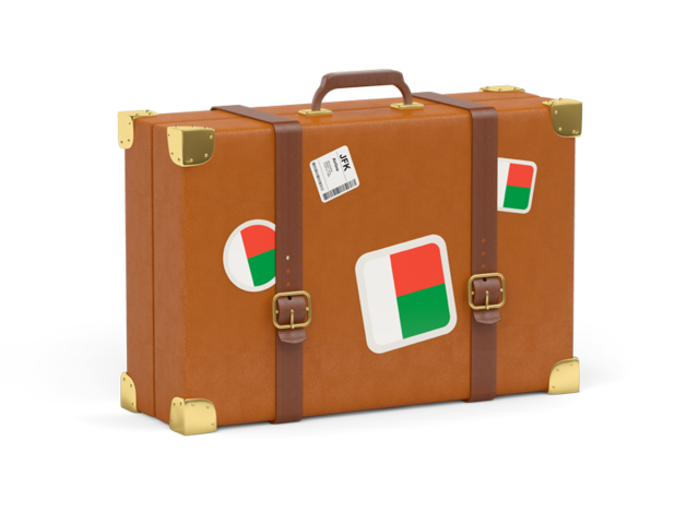 Travel suitcase icon. Download flag icon of Madagascar at PNG format