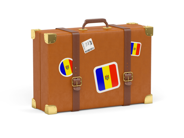 Travel suitcase icon. Download flag icon of Moldova at PNG format