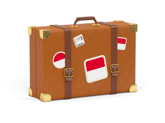 Travel suitcase icon. Download flag icon of Monaco at PNG format