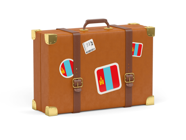 Travel suitcase icon. Download flag icon of Mongolia at PNG format