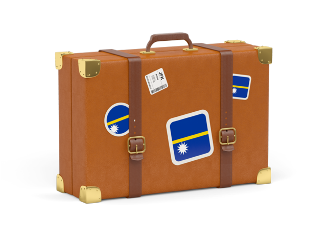 Travel suitcase icon. Download flag icon of Nauru at PNG format