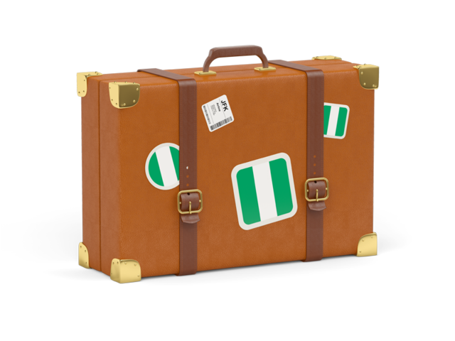 Travel suitcase icon. Download flag icon of Nigeria at PNG format