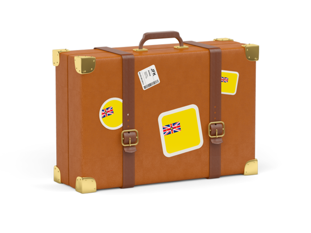 Travel suitcase icon. Download flag icon of Niue at PNG format