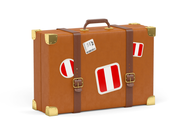 Travel suitcase icon. Download flag icon of Peru at PNG format