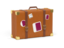 Qatar. Travel suitcase icon. Download icon.