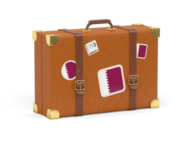 Travel suitcase icon. Download flag icon of Qatar at PNG format