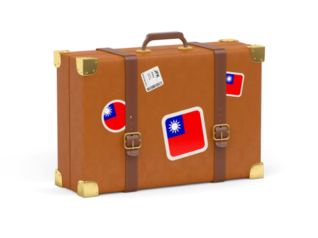 Travel suitcase icon. Download flag icon of Taiwan at PNG format