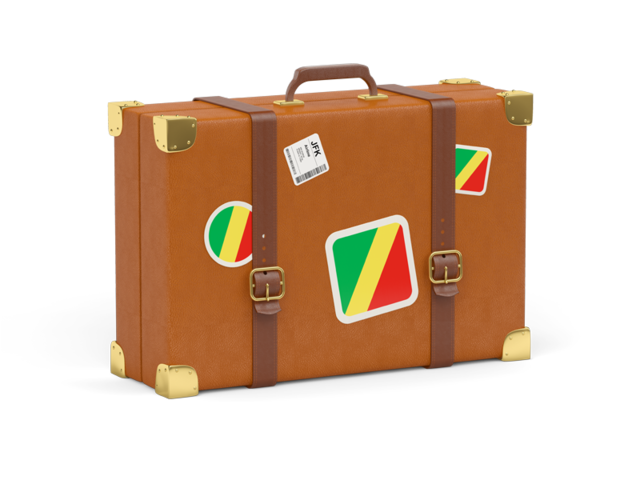 Travel suitcase icon. Download flag icon of Republic of the Congo at PNG format