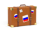 Russia. Travel suitcase icon. Download icon.