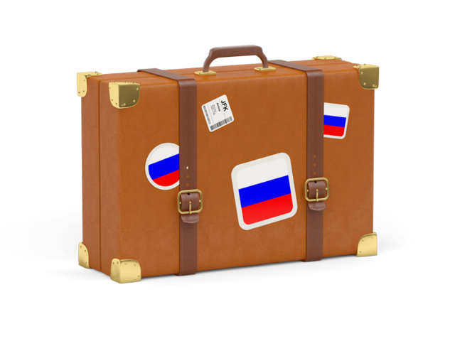 Travel suitcase icon. Download flag icon of Russia at PNG format