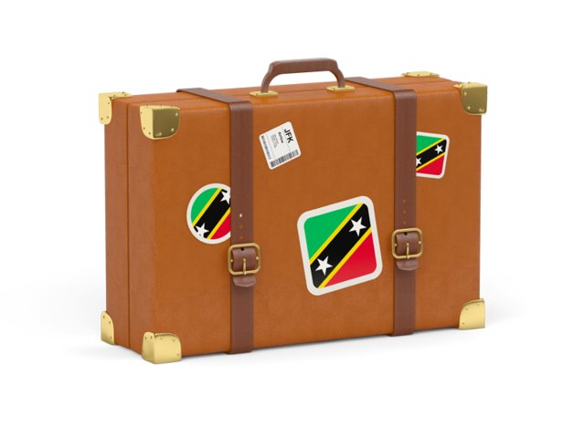 Иконка чемодана. Скачать флаг. Сент-Китс и Невис