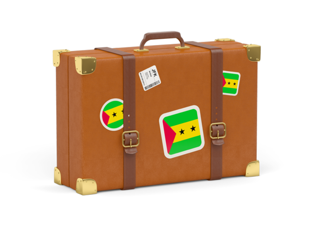 Travel suitcase icon. Download flag icon of Sao Tome and Principe at PNG format