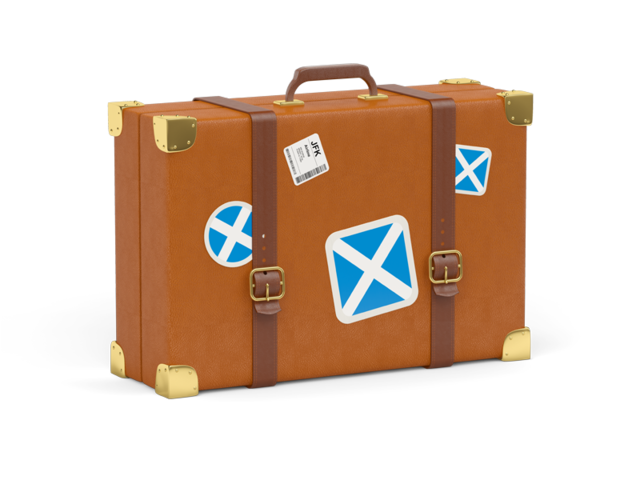Иконка чемодана. Скачать флаг. Шотландия